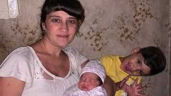 Verónica junto a Gennaro y