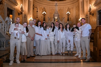 Alexis Mac Allister y Ailén Cova celebran el bautismo de Alia