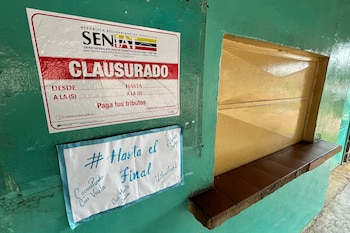 Una vista del frente del