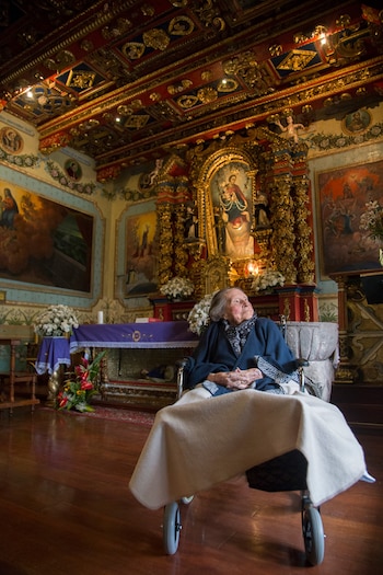 Isabel Robalino durante una de