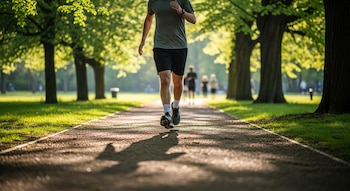 Las personas que caminan rápido