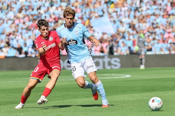 El partido entre el Celta