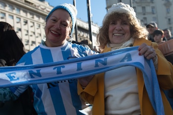 Festejos en el Obelisco - Argentina 3-2 Egipto