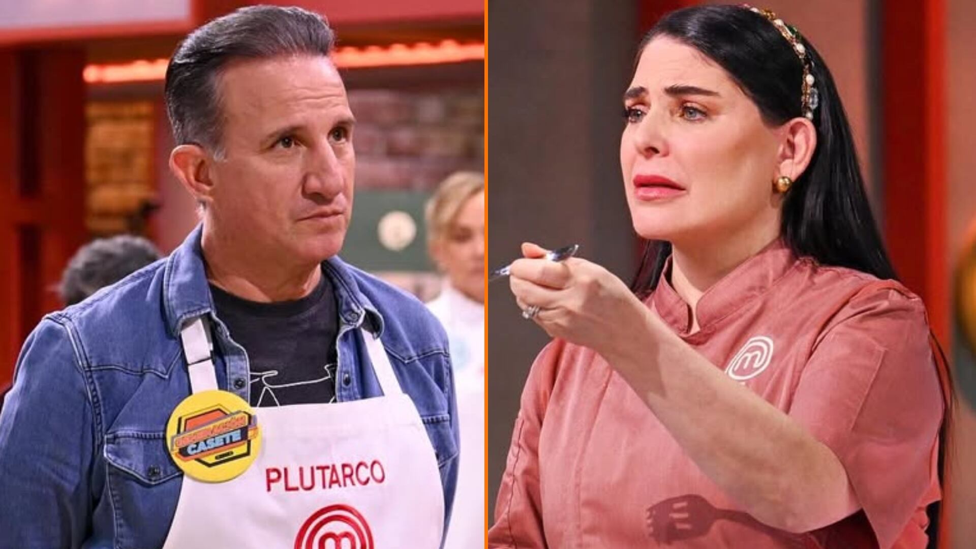 Durante un live en redes sociales, Plutarco Haza arremetió contra la chef Zahie Téllez, a quien acusó de agredir verbalmente a los participantes del reality. (Fotos: @masterchefmx, Instagram)