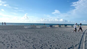 Varios de los visitantes a