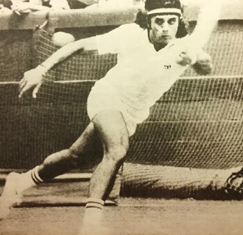 El gran tenista argentino empezaba