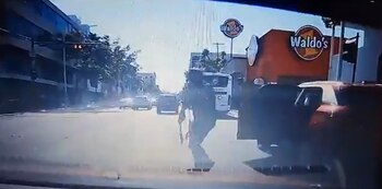 Los sujetos amenazaron al conductor