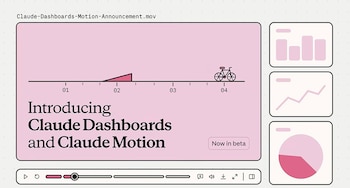 09/10/2026 Imagen del anuncio de Claude Dashboards y Claude Motion..
Anthropic ha actualizado Claude con dos novedades que transforman cómo se pueden entender los datos que se van acumulando mes tras mes en las empresas, mediante su conversión en un panel de control y en animaciones para ilustrarlos con Claude Dashboards y Claude Motion, respectivamente.
POLITICA
ANTHROPIC