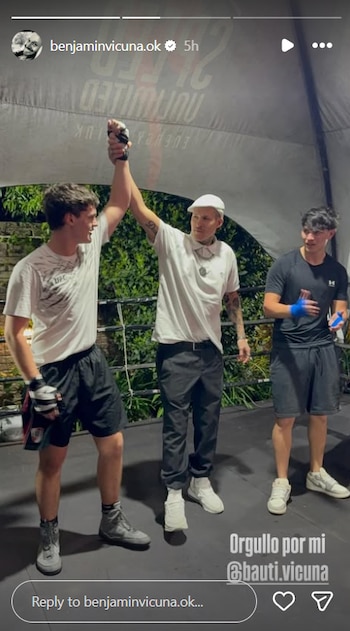El orgullo de Benjamín Vicuña por el logro de su hijo Bautista en las artes marciales: la foto