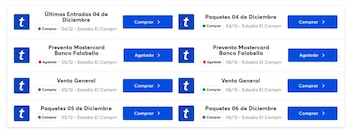 Los interesados en los boletos de Karol G en Bogotá deben estar atentos a la plataforma de Ticketmaster - crédito captura de pantalla