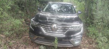 Vehículo asegurado en el sitio