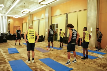 La selección de Panamá comenzó su preparación en Bangalore con una sesión de activación física para los primeros jugadores que llegaron a India. Tomada de la Fepafut