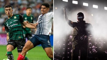 La cancha quedó muy afectada