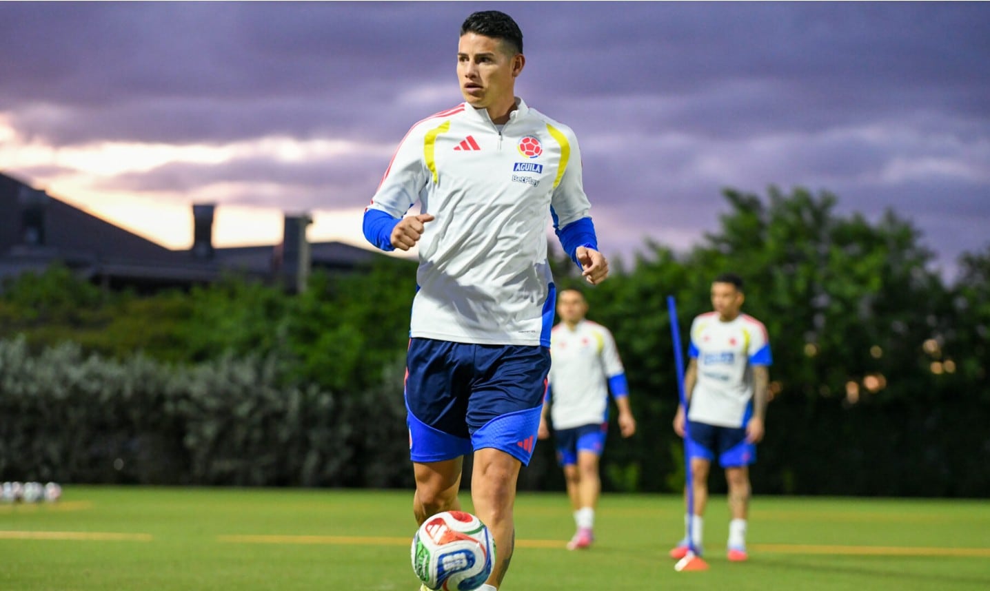 James Rodríguez lidera a la selección Colombia en su preparación para el amistoso ante Nueva Zelanda en Florida - crédito FCF