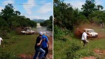 Dramático accidente en el rally