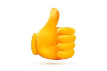 Emoji del pulgar hacia arriba