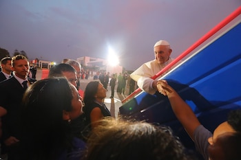 Papa Francisco se despide del Perú. Foto ANDINA: Andres Valle