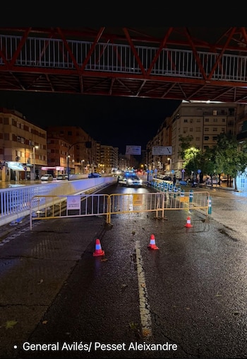 Los túneles permanecen cerrados por motivos de seguridad. (@policialocalvlC/X)