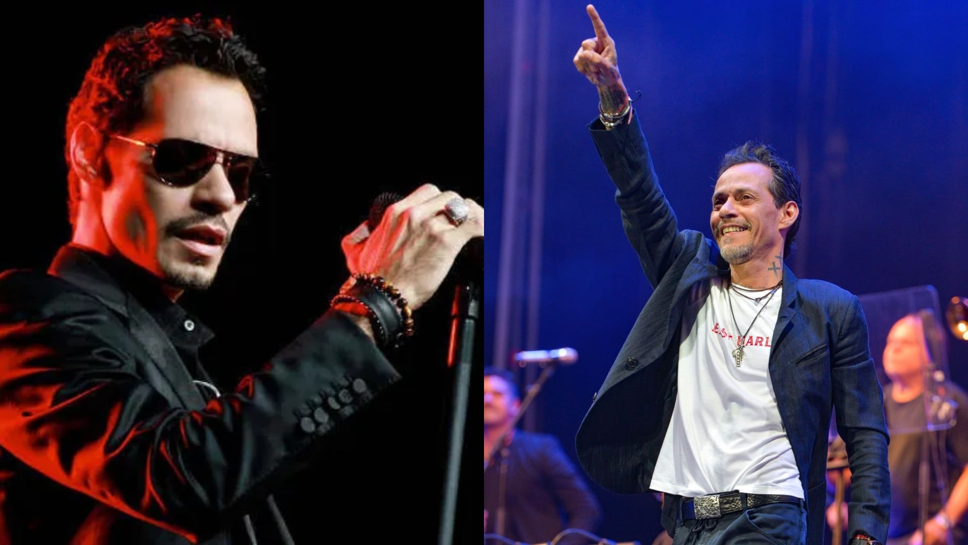 El cantante Marc Anthony sostuvo durante décadas una identidad visual ligada a trajes ajustados, camisas abiertas, gafas oscuras y chaquetas de cuero