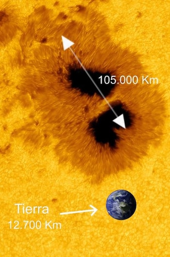 La mancha solar AR 4079,