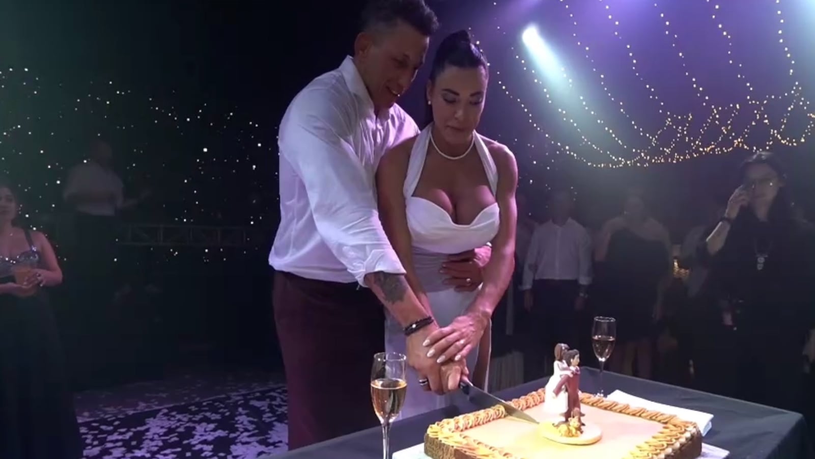 Una de las tantas imágenes de la boda de Patricio Albacete con Pamela Pombo que fueron eliminadas de sus redes sociales