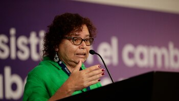 La activista salvadoreña Morena Herrera