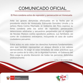 Comunicado de Cancilleria