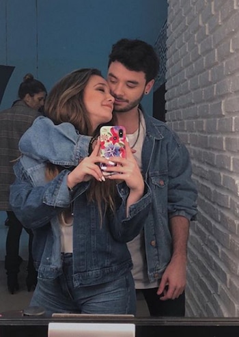 Angela Torres y Agustin Casanova en una antigua postal