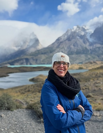 Valeria Schapira enel parque Torres