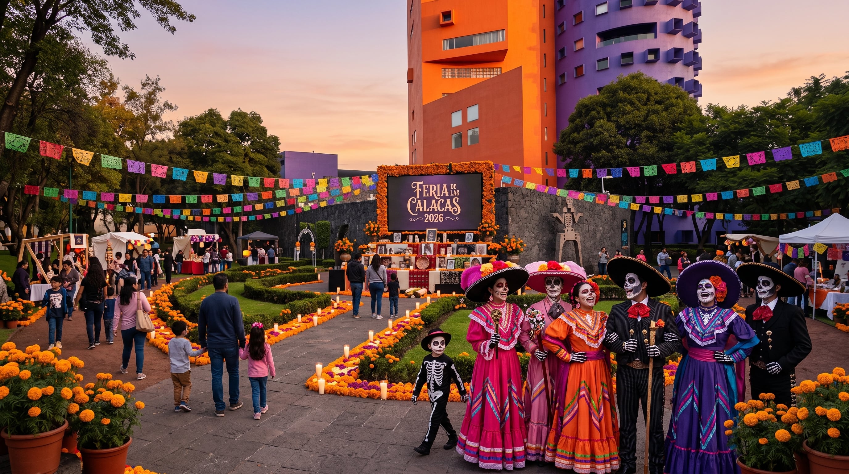 Las tradiciones de Día de Muertos volverán a ocupar el Centro Nacional de las Artes con la XXVI Feria de las Calacas. (Imagen Ilustrativa Infobae)