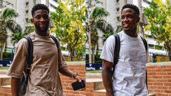 Jefferson Lerma y Luis Sinisterra