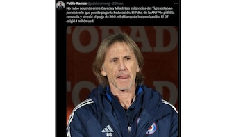 La información del periodista de ESPN Chile, Pablo Ramos, sobre el desacuerdo entre Ricardo Gareca y Pablo Milad para su desvinculación de Chile.