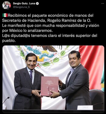 El presidente de la Mesa