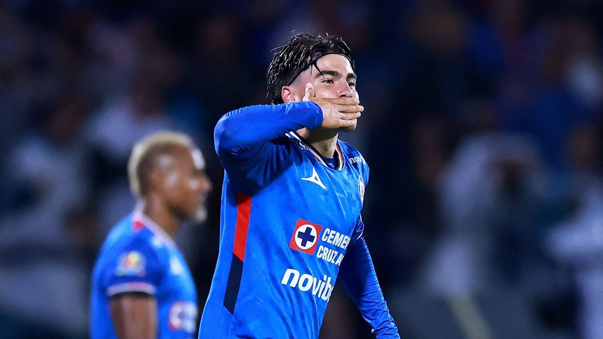 Luka Romero anotó el gol del triunfo en el partido de Cruz Azul vs Toluca (REUTERS)