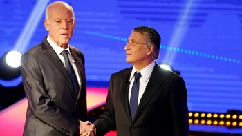 Los candidatos presidenciales tunecinos Nabil