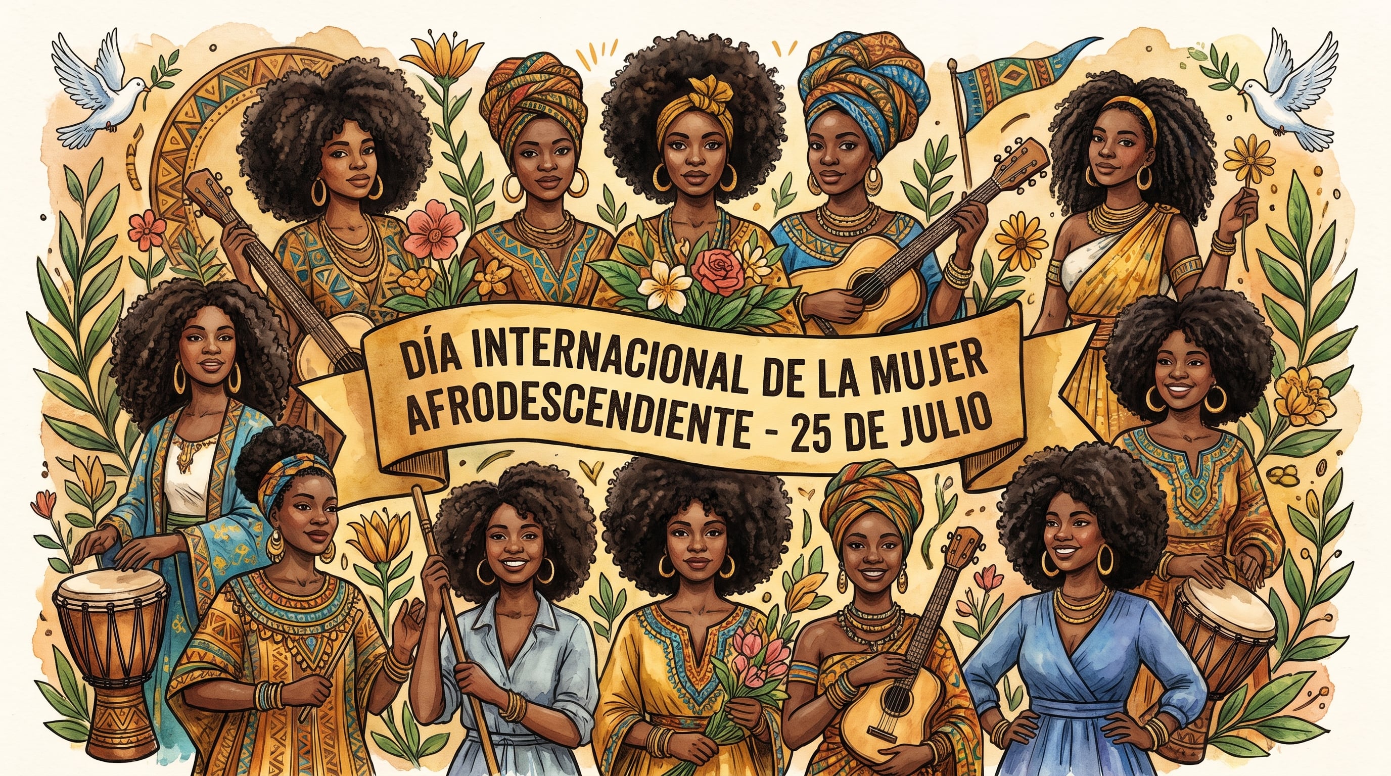 25 de julio: el día en que más de 30 países acordaron hacer visible la lucha de la mujer afrodescendiente