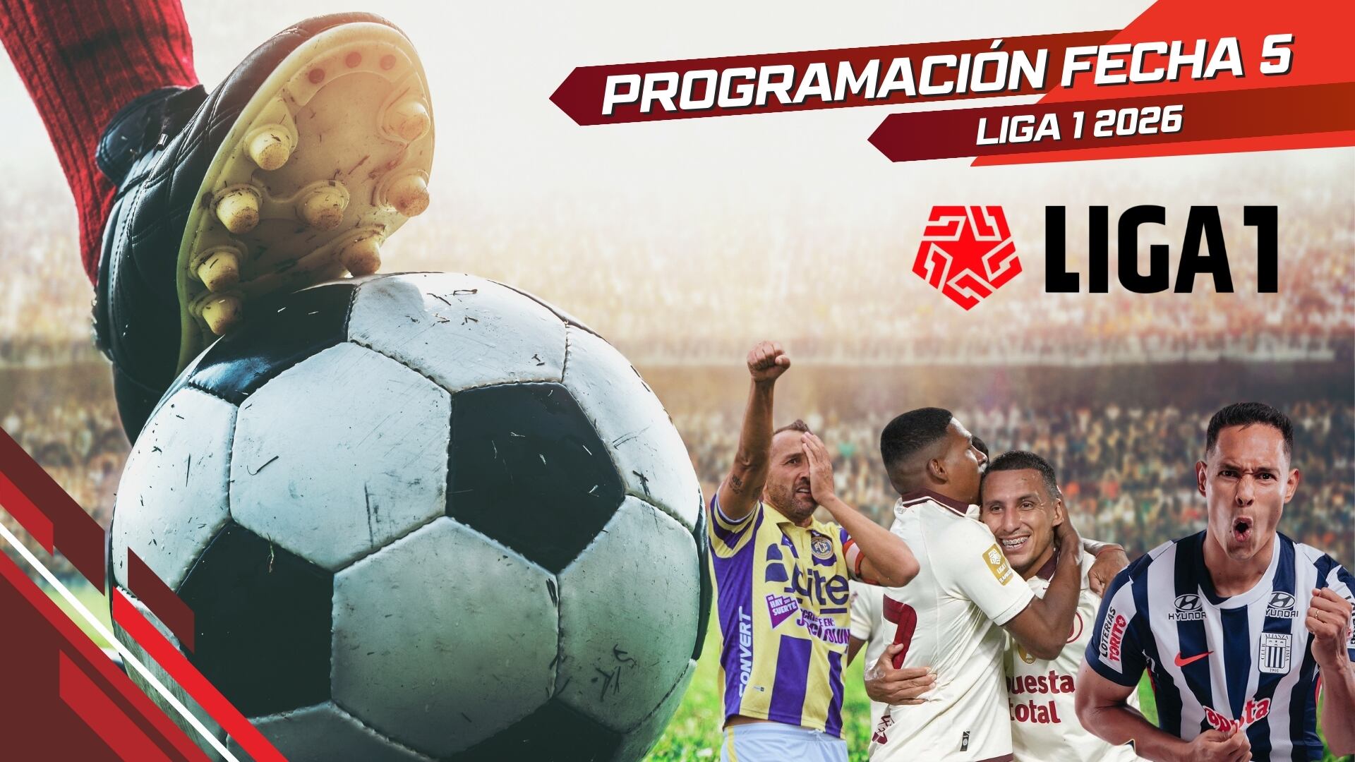 Programación de la fecha 5 del Torneo Apertura de la Liga 1 2026: partidos, horarios y canales TV