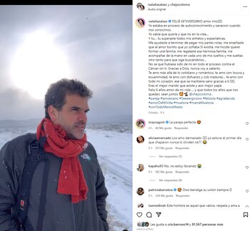 Natalia Salas le dedicó romántico