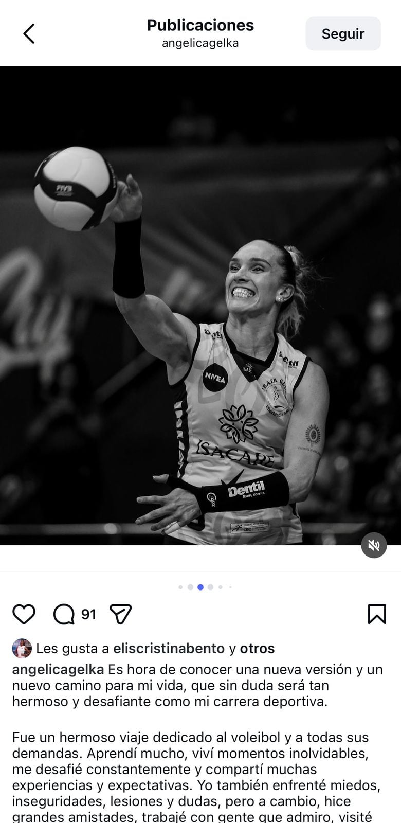 Angélica Malinverno anuncia su retiro del voleibol tras ocupar el tercer lugar con Universitario.