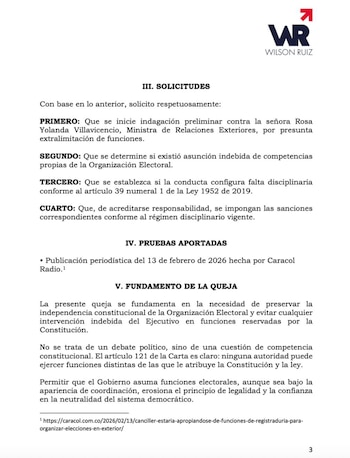 Procuraduría recibe queja contra la