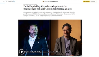 Publicación El País España sobre las Elecciones en Colombia - crédito El País España
