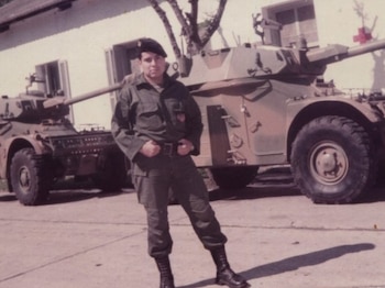 El cabo Héctor Pereyra en