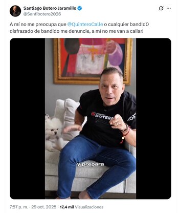 Botero Jaramillo le respondió a