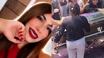 Despiden a Aleyda Romero, la nana del hijo del tecladista de Camilo Séptimo que fue asesinada: con tambora y un vestido de la virgen