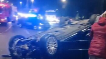 Caos en el tránsito: dos