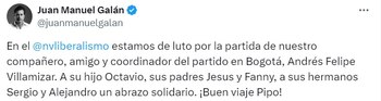 Esto dijo Juan Manuel Galán