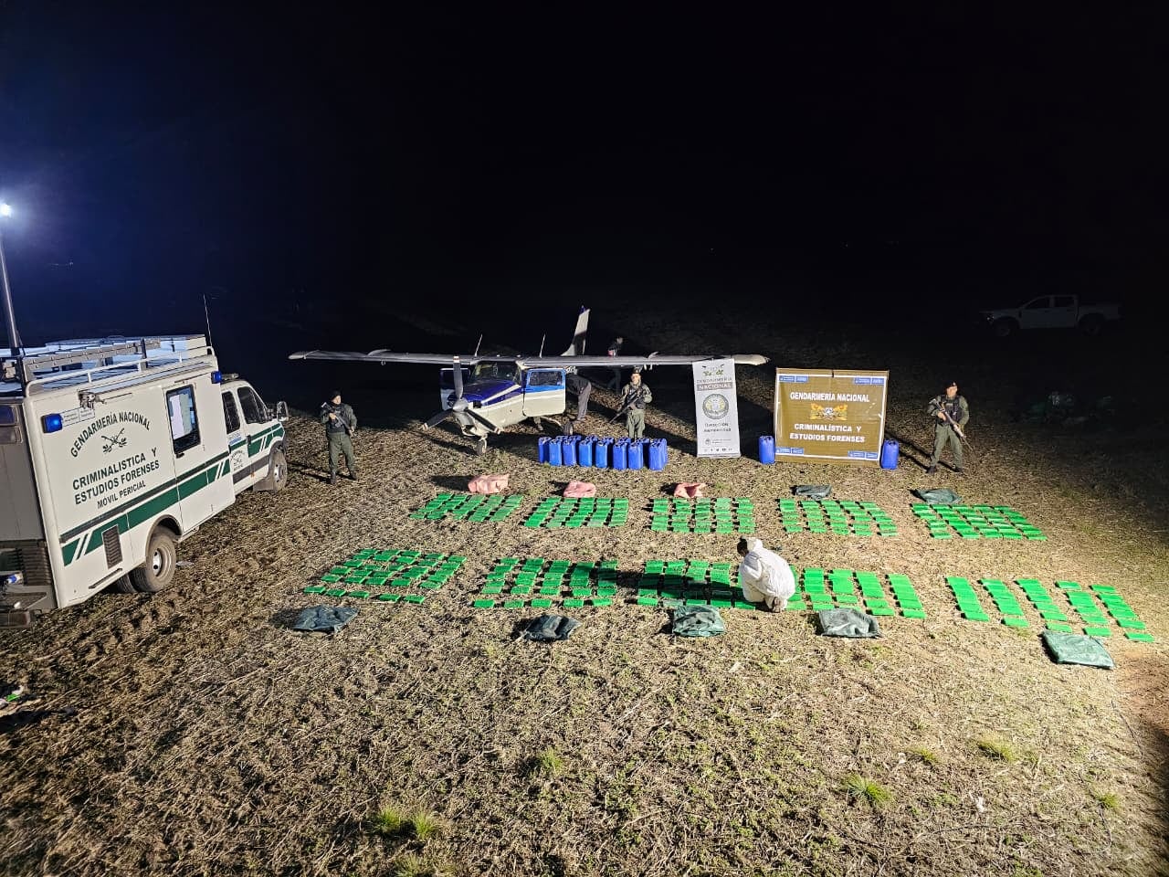 Avioneta repleta de cocaína en Santa Fe