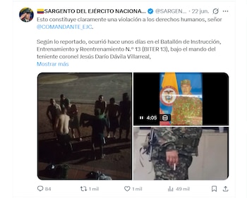 Sargento (r) Chala en X
