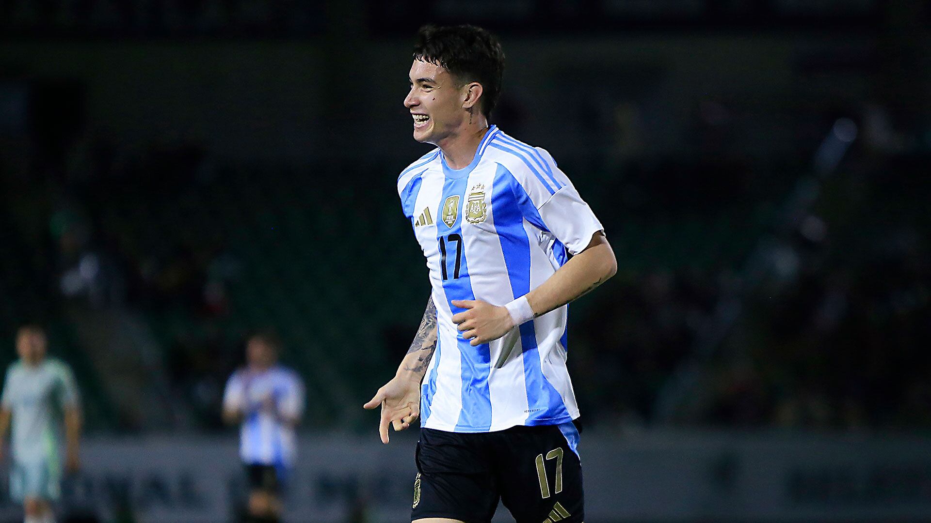 El ex Vélez, con la casaca del seleccionado Sub 23 (Photo by Alex Avila/Jam Media/Getty Images)