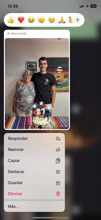 Un simple mensaje de cumpleaños